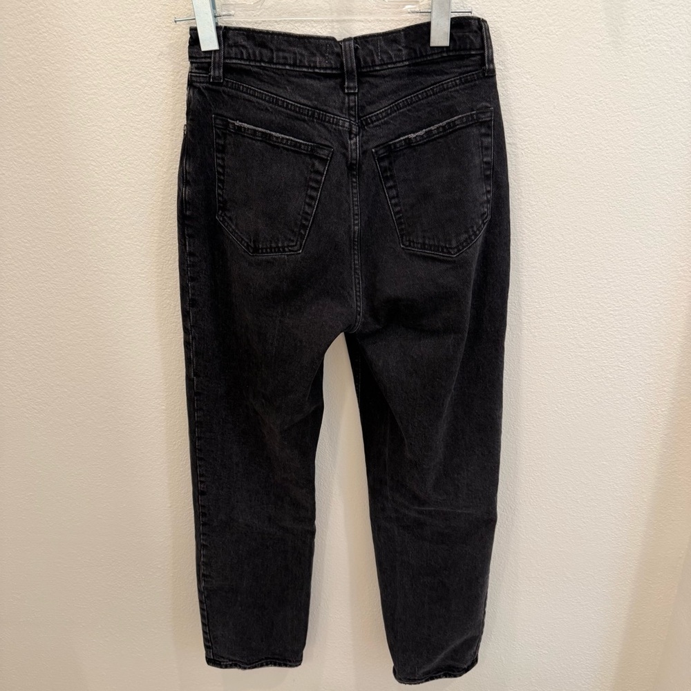 Black High Rise Crossover Jeans - Picture 9 of 9